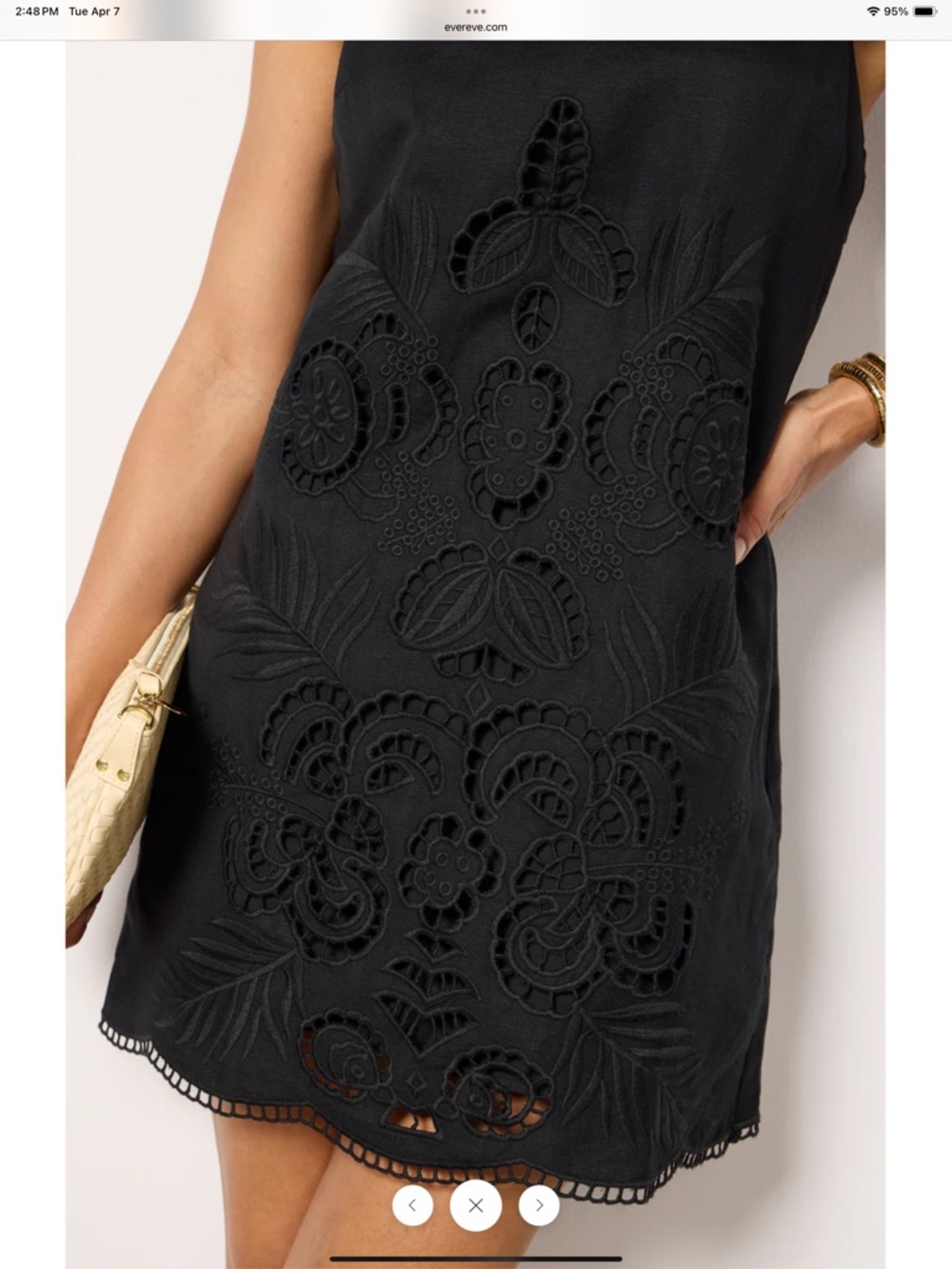 Sanctuary Embroidered Blooms Black Shift Dress - Picture 3 of 5
